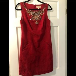 Women’s Red Anthropologie dress - 8
